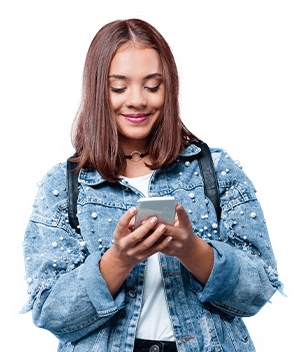 Hombre con Celular - beneficios Tarjeta Virtual G-ZERO