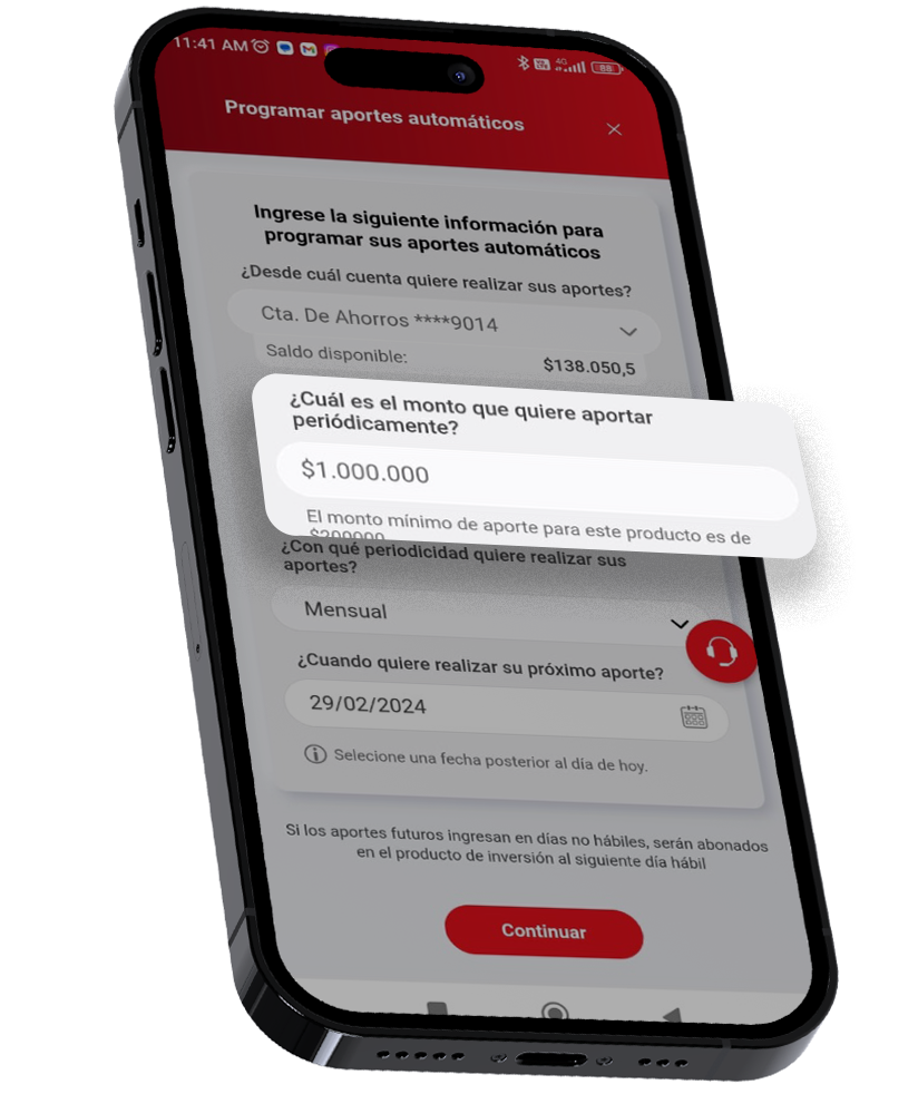 Elija la forma en la que quiere hacer el retiro y confirme su solicitud.