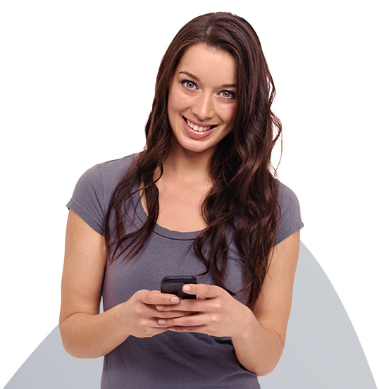 Hombre feliz con celular