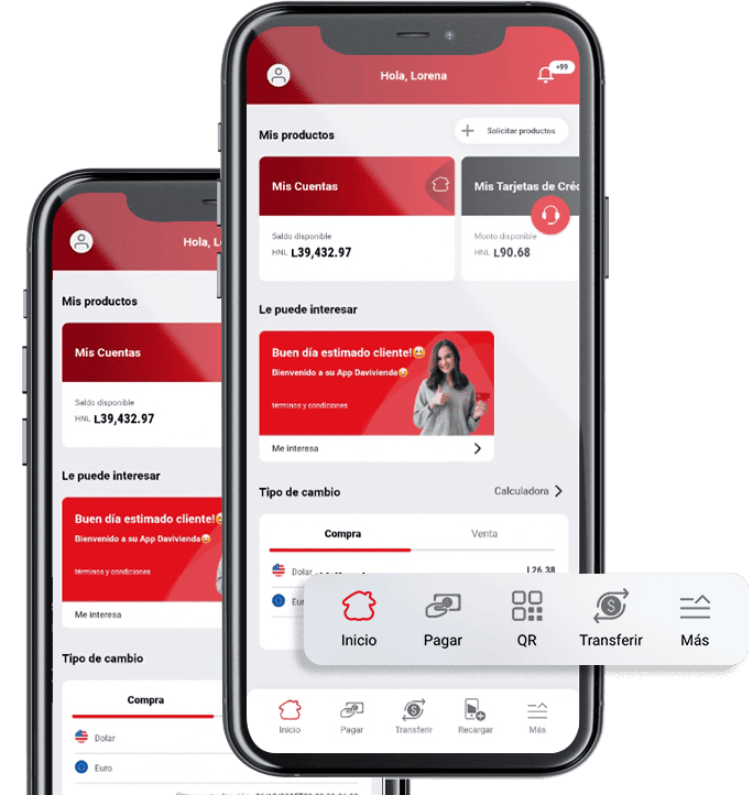 Novedades Servicios - App Davivienda